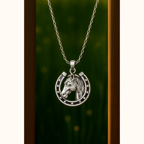 Horse & Horseshoe Necklace