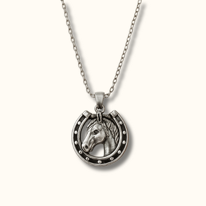 Horse & Horseshoe Necklace